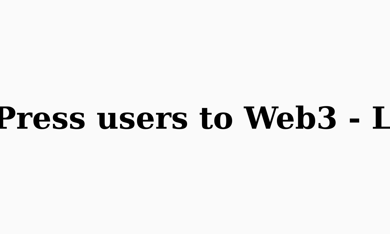 Writing NFT - Web3Press - Fly WordPress users to Web3
