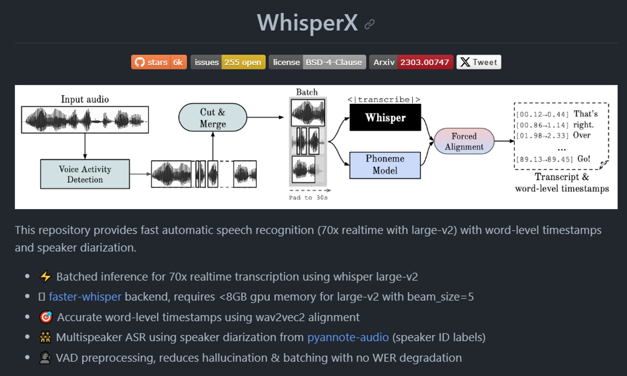 Writing NFT - 介紹 WhisperX: AI 語音識別加上單詞級別的時間戳記和語音分離