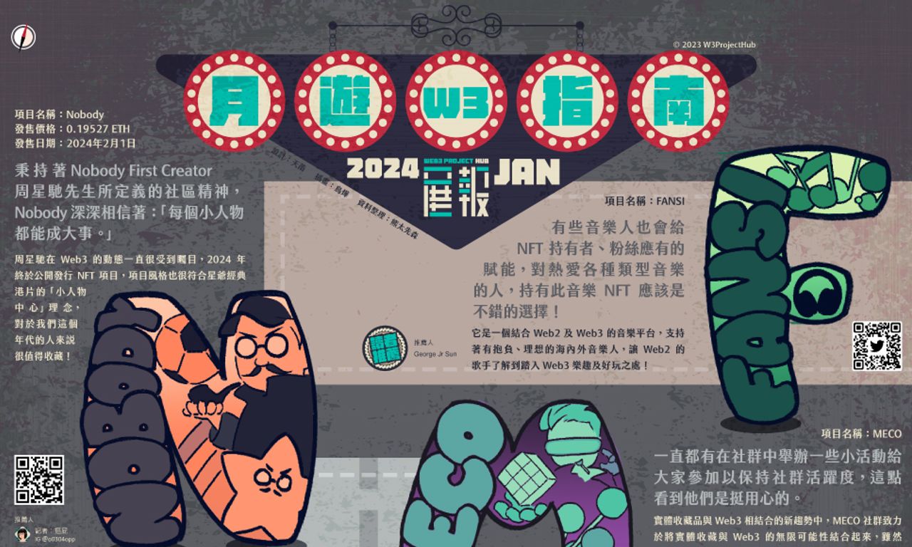  《月遊W3指南》2024年1月號