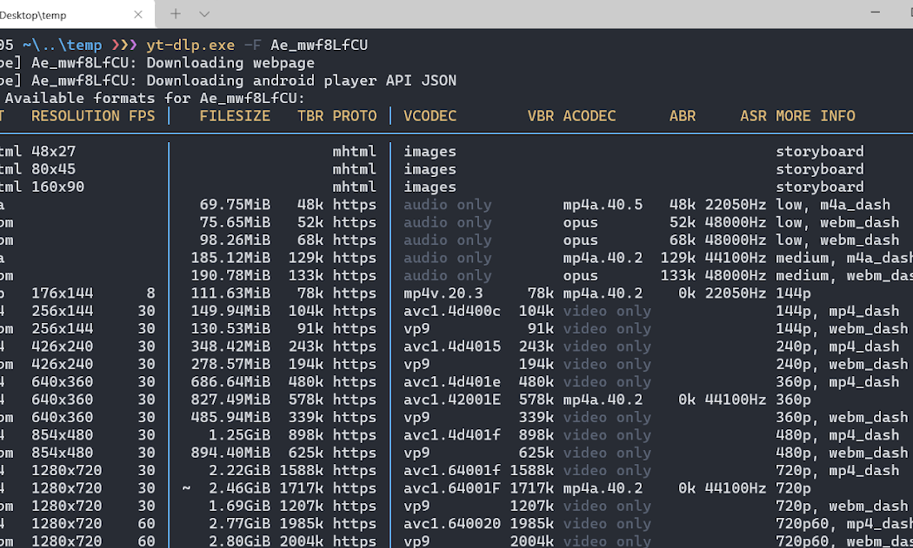 Writing NFT - 琳的備忘手札: 影片下載轉檔筆記 ( Youtube 、 Twitch 、 TwitCasting 、 Twitter Spaces 音訊空間 、 ffmpeg、yt-dlp )